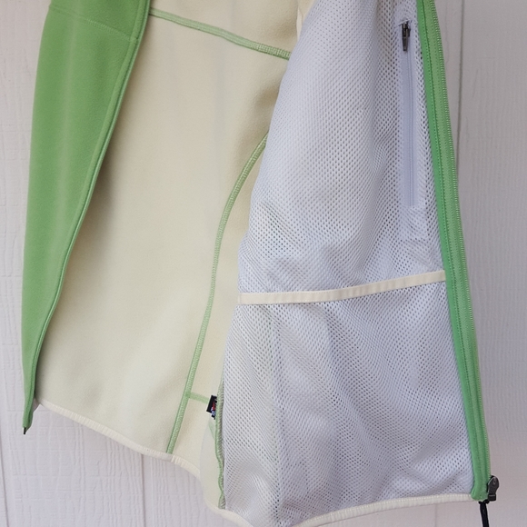 M L.L. BEAN VINTAGE ZIP UP MINT OR SAGE GREEN FLEECE VEST - Picture 5 of 11